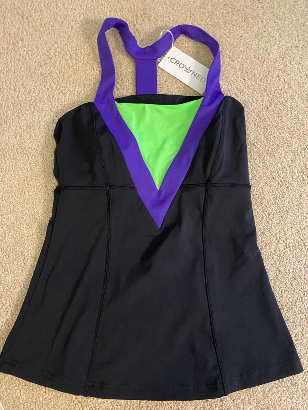 Crowned Athletics Mal-evolent Villain Athletic Tank Top Size Medium